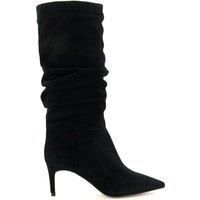 Dune Ladies Women/'s SLOUCH Ruched Calf-Length Boots Size UK 3 Black Stiletto Heel Suede Smart Boots