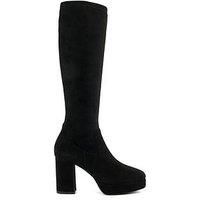 Dune London Sassy Knee High Boots - Black