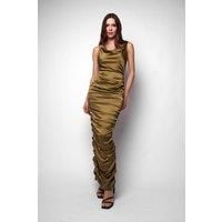 Sessy Ruched Cowl Maxi Dress