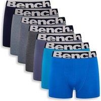 Bench Mens /'Keating/' Cotton Boxer Shorts, 7 Pack, S, Assorted Colours