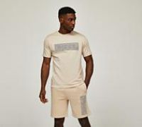 Nicce Latto T-Shirt and Short Set - Beige - Size S