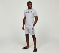 Nicce Rowan T-Shirt and Short Set - Grey - Size S