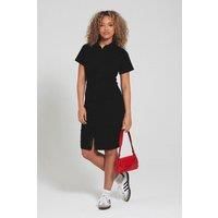 Bench Women's 'Perse' Cotton Blend Short Sleeve Cargo Dress in Black | Size: 10