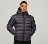 Nicce Repeater Puffer Jacket - Black - Size S