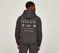 Nicce Multi Logo Hoodie - Grey - Size S