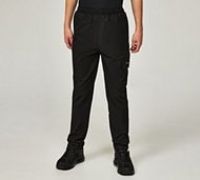 Nicce Junior Praxis Woven Cargo Pant - Black - Size L/B