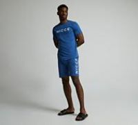 Nicce Rowan T-Shirt and Short Set - Blue - Size M
