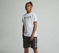 Nicce Rowan T-Shirt and Short Set - White - Size S/B