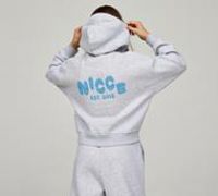 Nicce Girls Sapphire Hoodie - Grey - Size XL/G