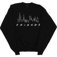 Absolute Cult Friends Girls Skyline Logo Sweatshirt Black 12-13 Years