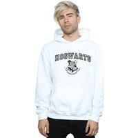 Harry Potter Men's Hogwarts Crest Hoodie in White | Size: Medium