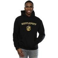 Harry Potter Men's Hufflepuff Crest Hoodie in Black | Size: 3XL