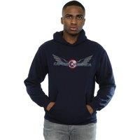 Marvel Men's Falcon And The Winter Soldier Captain America Logo Hoodie