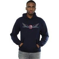 Marvel Men's Falcon And The Winter Soldier Captain America Logo Hoodie