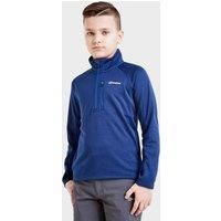 Berghaus Grid Kids/' Fleece Top with Half-zip Fastening, Kids/' Midlayer Fleece, Kids/' Hiking & Outdoor Recreation (7-8 Years, Blue)