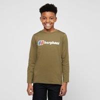 Berghaus Logo Long Sleeve T-Shirt Junior, Green