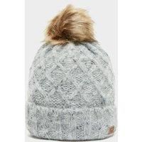 Women's Luxury Knit Pom Hat, Grey