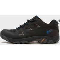 NORTH RIDGE Men/'s Fairfield Lightweight Waterproof Low Walking Shoes with Vibram Outsole, Men/'s Hiking Shoes, Outdoors, Travelling, Camping, Trekking, Footwear, Black, UK12