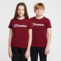 Berghaus Kids/' Unisex Logo T-Shirt with Short Sleeves, Boys T-Shirt, Girls T-Shirt, Outdoors, Walking, Trekking and Hiking Clothing, Purple, 3-4 Years