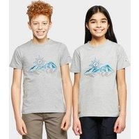 Berghaus Kids/' Mountain Compass T-Shirt, Grey, Age 5-6