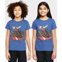 Peter Storm Kids' Boat Moose T-Shirt, Blue