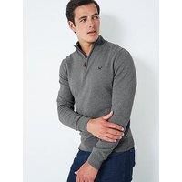 Crew Clothing Classic Half Zip Knit Jumper