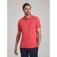 Beverly Hills Polo Club Men's TIPPED POLO PONY POLO SHIRT CORAL in Pink | Size: Large