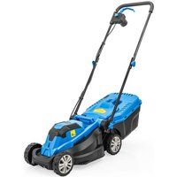 Electric Lawnmower 33cm Cut, 1300w Lawn Mower Long 11 mtr Cable Hyundai