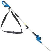 Hyundai 20V Cordless Pole Hedge Trimmer, 450mm Blade, 2.6m Reach, Battery & Charger