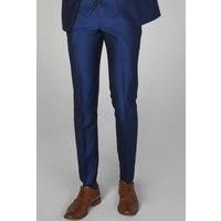 Paul Andrew Kingsley - Men/'s Plain Blue Trouser - Navy 38