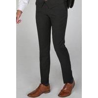 Men's Plain Black Suit Set Blazer Vest Trousers Formal Dress
