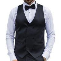 Satin Double Breasted Waistcoat