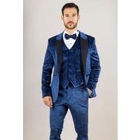 TruClothing AK-27 - Men's Blue 3 Piece Wedding Tuxedo Suit