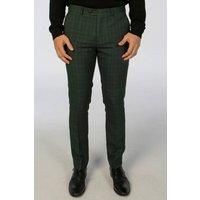 Paul Andrew Leo - Men's Green Checked Trousers