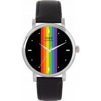 Toff London 38mm Pride Linear Black Batons Watch