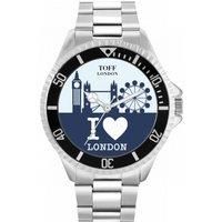 Toff London Navy London City Skyline Watch
