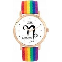 Toff London Ladies White Capricorn Watch