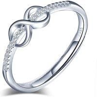 Infinity Adjustable Ring - Silver
