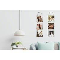 Personalised Three Hanging Panels - Hearts Or Squares