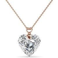 Gorgeous Crystal Heart Necklace - 2 Colours! - Rose Gold