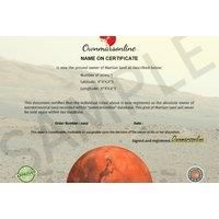 Novelty Acre On Mars Premium Package - Certificate & Location Map
