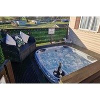 2-4 Nt Dumfries & Galloway Lodge Stay with Private Hot Tub & Prosecco for Upto 6-8 People at K&J Retreats - Three Lochs Holiday Park