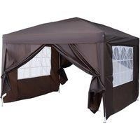 Outsunny Pop Up Garden Leisure Gazebo Marquee 3X3M - 4 Colours - Blue
