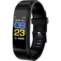 115 Plus Waterproof Smart Watch Fitness Tracker - 5 Colours! - Blue