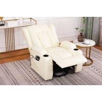 Bilbao Luxury Electric Massage, Heating And Reclining Chair - Brown