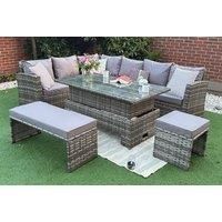 9-Seater Garden Furniture Rattan Sofa Set W/ Or W/O Cover