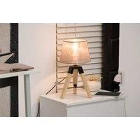 Homcom Wooden Tripod Table Lamp
