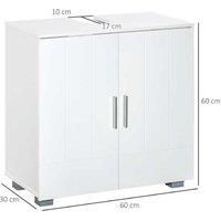 Kleankin Pedestal Sink Cabinet, White