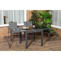 Outdoor Table W/ Aluminium Frame - Black