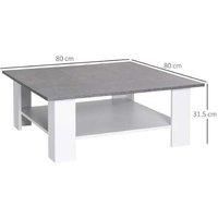 Homcom 2 Tier Vintage Style Coffee Table